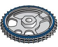 SIMRIT rubber damping sprocket